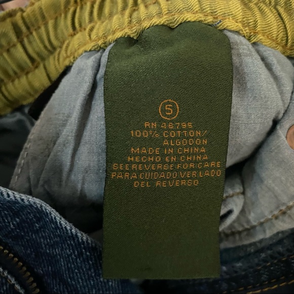 Timberland Boys Cargo Bermuda Denim Shorts Sz 5 100% Cotton Snap Button Closure - Picture 9 of 9